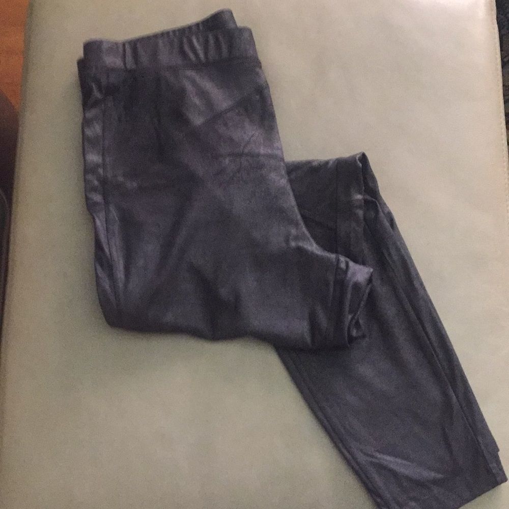 Free People Vegan Faux Matt Leather skinny leggings